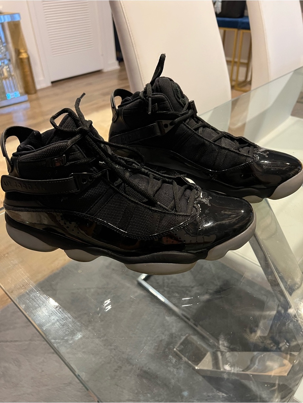 Jordan 6 Rings "Black Ice" sneakers in a black and white
No Box - Picture 3 of 8
